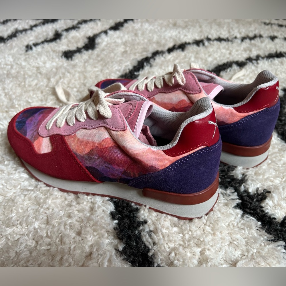 inkkas Women’s Multicolor Red Pink Purple Sneakers - Picture 6 of 9